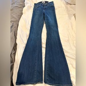 PAIGE high rise bell canyon flare jeans in size 24